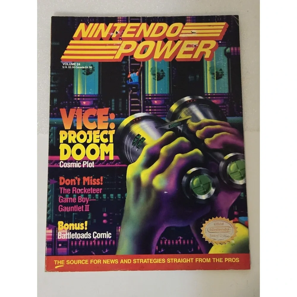Nintendo Power Magazine Volume 24 Vice Project Doom w/ Disney's Talespin Poster